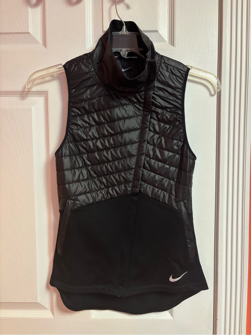 Nike Black Quilted Hybrid Women's Vest
